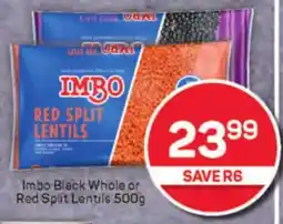 Pick n Pay Hypermarket Imbo Black Whole or Red Split Lentils offer