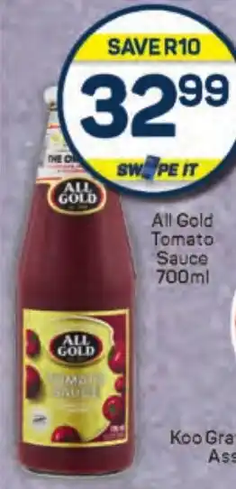 Pick n Pay Hypermarket All Gold Tomato Sauce offer