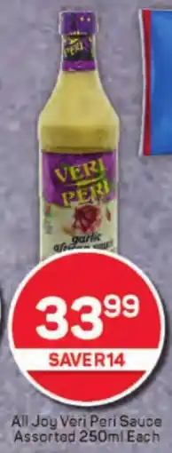 Pick n Pay Hypermarket All Joy Veri Peri Sauce Assorted offer