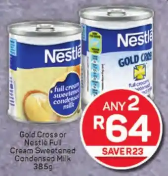 Pick n Pay Hypermarket Gold Cross or Nestlé Full Cream Sweetened Condensed Milk offer