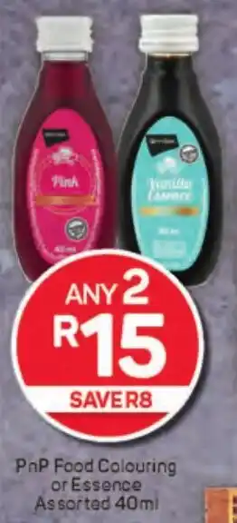 Pick n Pay Hypermarket PnP Food Colouring or Essence Assorted offer