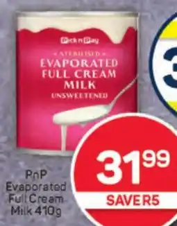 Pick n Pay Hypermarket PnP Evaporated Full Cream Milk offer