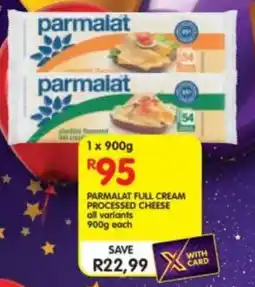 Shoprite Parmalat full cream processed cheese all variants offer