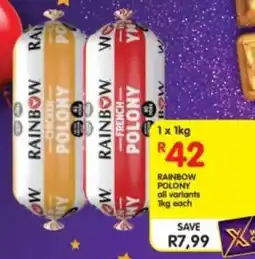 Shoprite Rainbow polony all variants offer