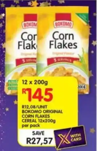 Shoprite Bokomo original corn flakes cereal offer