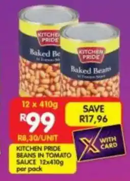 Shoprite Kitchen pride beans in tomato sauce offer