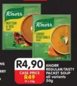 Shoprite Knorr regular/tasty packet soup all variants offer