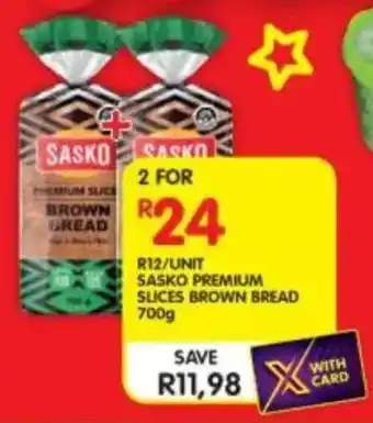 Shoprite Sasko premium slices brown bread offer