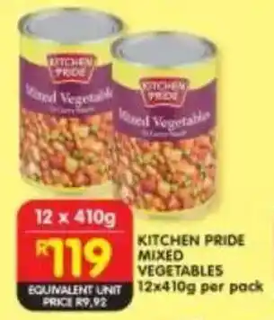 Shoprite Kitchen pride mixed vegetables offer