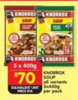 Shoprite Knorrox soup all variants offer