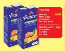 Shoprite Fruitree fruit juice all variants offer