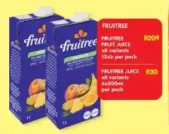 Shoprite Fruitree fruit juice all variants offer