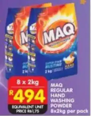 Shoprite Maq regular hand washing powder offer