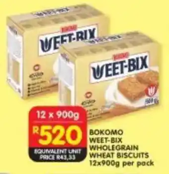 Shoprite Bokomo weet-bix wholegrain wheat biscuits offer