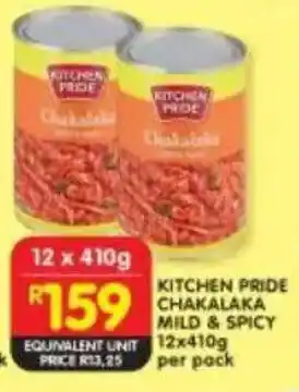 Shoprite Kitchen pride chakalaka mild & spicy offer