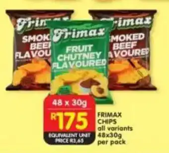 Shoprite Frimax chips all variants offer