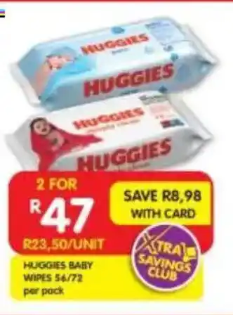 Shoprite Huggies baby wipes offer