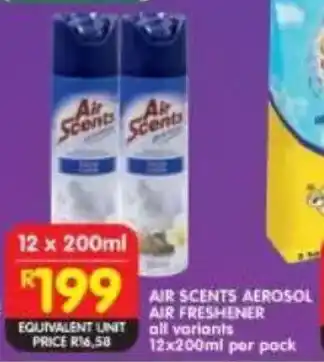 Shoprite Air scents aerosol air freshener all variants offer