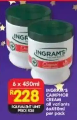 Shoprite Ingram's camphor cream all variants offer