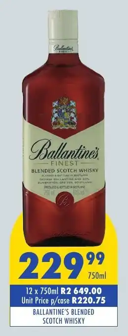 Tabooz Ballantine's blended scotch whisky offer