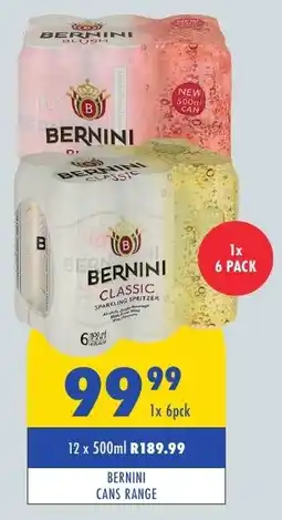 Tabooz Bernini cans range offer