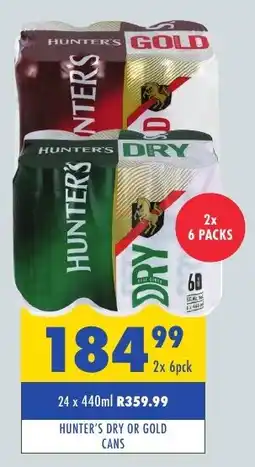 Tabooz Hunter's dry or gold cans offer