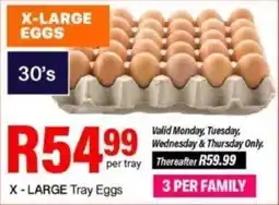 Take 'n Pay X-LARGE Tray Eggs offer