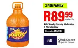 Take 'n Pay OROS Orange Squash Juice offer