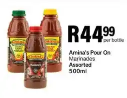 Take 'n Pay Amina's Pour On Marinades Assorted offer