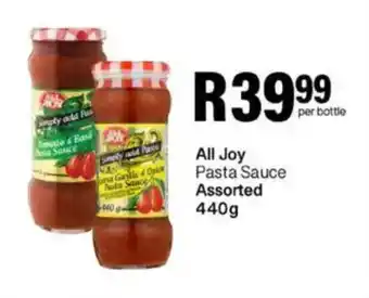 Take 'n Pay All Joy Pasta Sauce Assorted offer