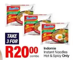 Take 'n Pay Indomie Instant Noodles Hot & Spicy Only offer