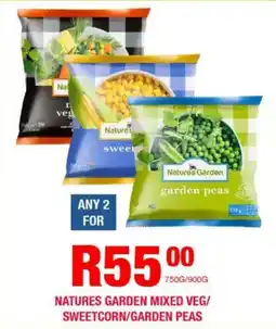 Take 'n Pay Natures garden mixed veg/ sweetcorn/garden peas offer