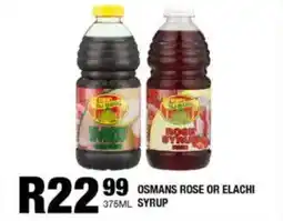 Take 'n Pay Osmans rose or elachi syrup offer