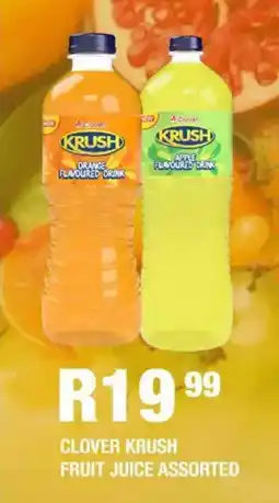 Take 'n Pay Clover krush fruit juice assorted offer