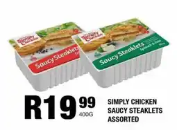 Take 'n Pay Simply chicken saucy steaklets assorted offer