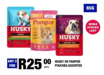 Take 'n Pay Husky or pamper pouches assorted offer