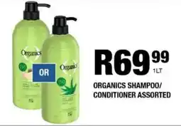 Take 'n Pay Organics shampoo/ conditioner assorted offer