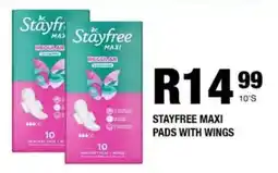 Take 'n Pay Stayfree maxi pads with wings offer