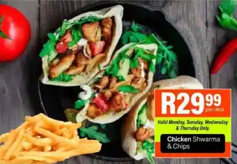 Take 'n Pay Chicken Shwarma & Chips offer