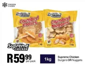 Take 'n Pay Supreme Chicken Burgers OR Nuggets offer