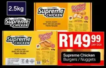 Take 'n Pay Supreme Chicken Burgers/ Nuggets offer