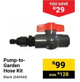 Builders Warehouse Pump-to- Garden Hose Kit offer