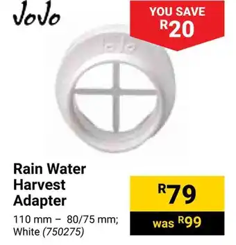 Builders Warehouse Jojo Rain Water Harvest Adapter offer