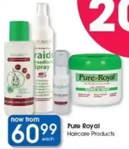 Clicks Pure Royal Haircare Products offer