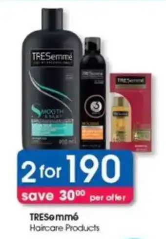 Clicks TRESemmé Haircare Products offer