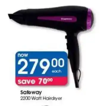 Clicks Safeway 2200 Watt Hairdryer offer