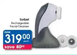 Clicks Sorbet Rechargeable Facial Cleanser offer