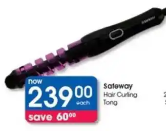 Clicks Safeway Hair Curling Tong offer