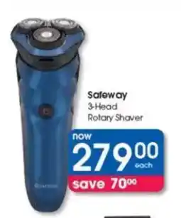 Clicks Safeway 3-Head Rotary Shaver offer