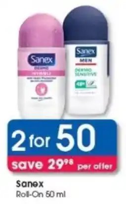 Clicks Sanex Roll-On offer